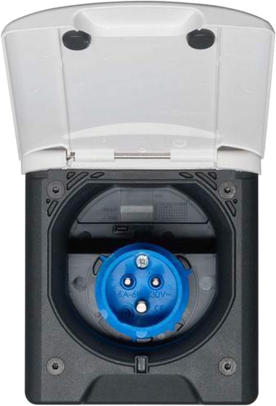 Fawo 240V Flush Mains Inlet (One Size) (White)