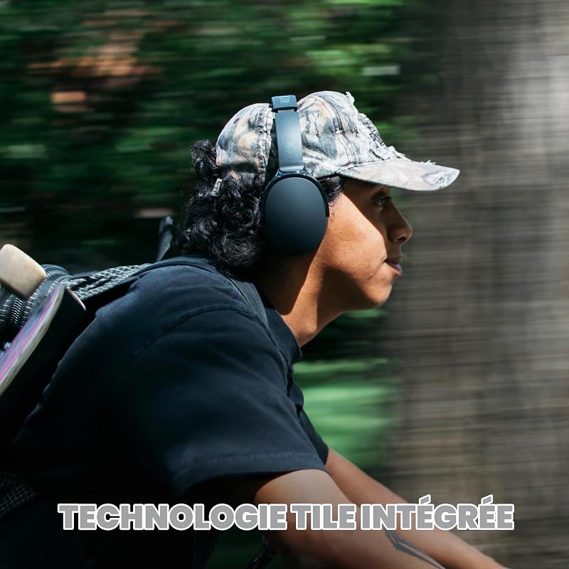 Hesh Evo Casque Circum-Auriculaire Bluetooth sans Fil, Ajustement Isolant du Bruit, 36 Heures d’Autonomie, Conception Légère et Pliable - Noir