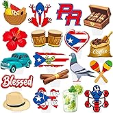 Puerto Rico Cupcake Toppers 48Pcs Puerto Rico Theme Party Decorations Puerto Rican Birthday Cake Decor Cigar Cupcake Picks for National Day Patriotic Festival Supplies