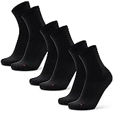 DANISH ENDURANCE Athletic Socks, Anti-blister, Breathable, Moisture Wicking, Thin Athletic Socks Men & Women, 3- Pack
