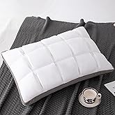 YOUR MOON Soft Pillow Queen for Sleeping, Super Soft Support Down Alternative Pillow, 100% Cotton Shell Luxury Comfy Fluffy Bed Pillows for Sleep(White)
