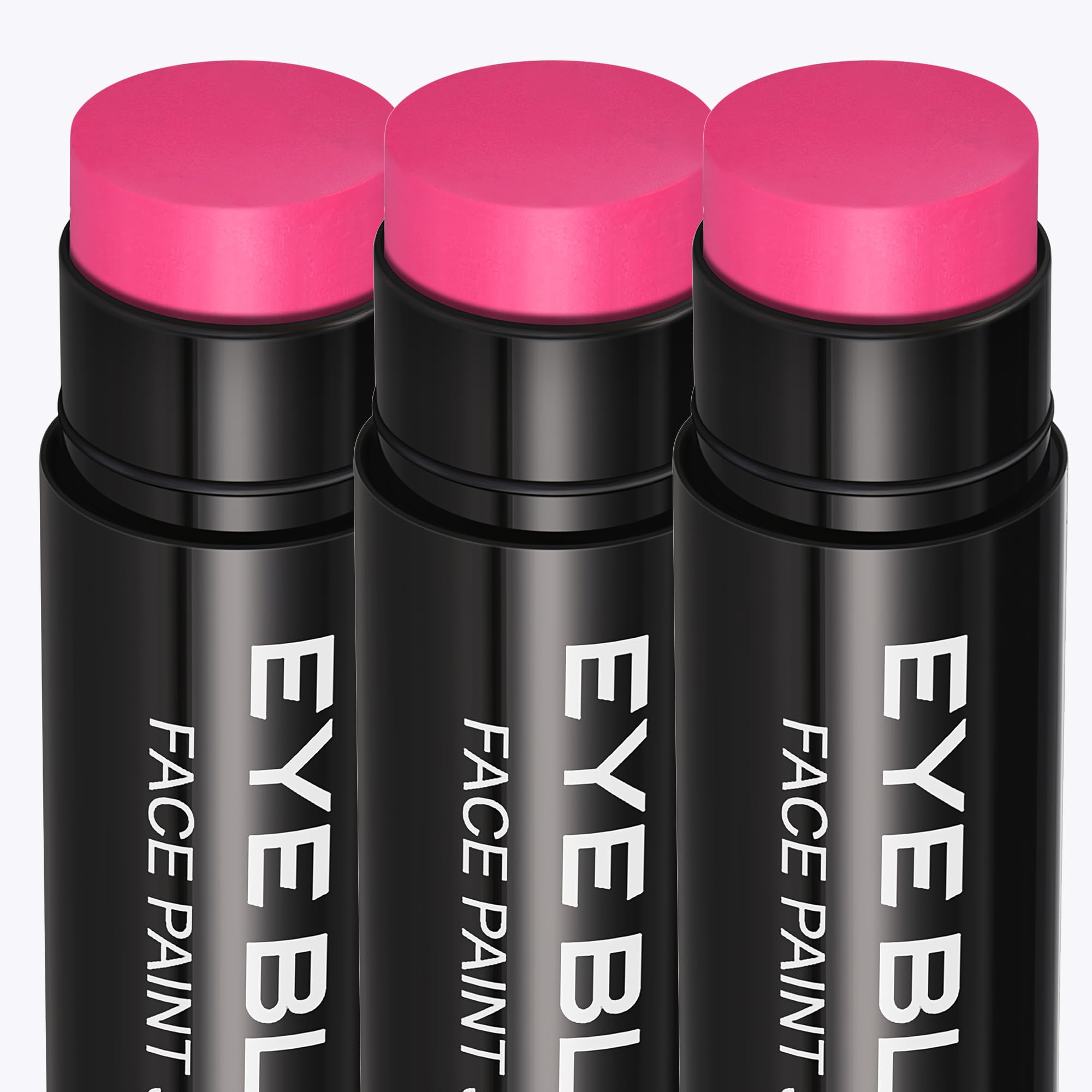 Pink Eye Black Stick, Anti-Glare Under Eye Black Sports Grease for Baseball Softball Soccer Lacrosse Hockey Athletes Sports Training, Water-Proof Face Paint for Athletes (3)