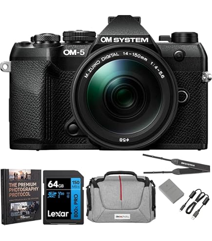 Amazon.com : OM SYSTEM OM-5 Mark II BLK w/M.ZUIKO Digital 14-150mm
