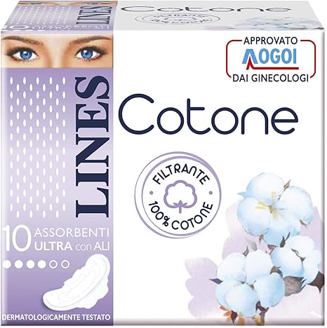 Lines Cotone Ultra Con Ali 60 Assorbenti Amazon It Salute E Cura Della Persona