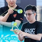 MAGICYOYO Crystal Yoyo K2 Blue Yellow Dual Purpose 2 in 1 Beginner to Expert view 4