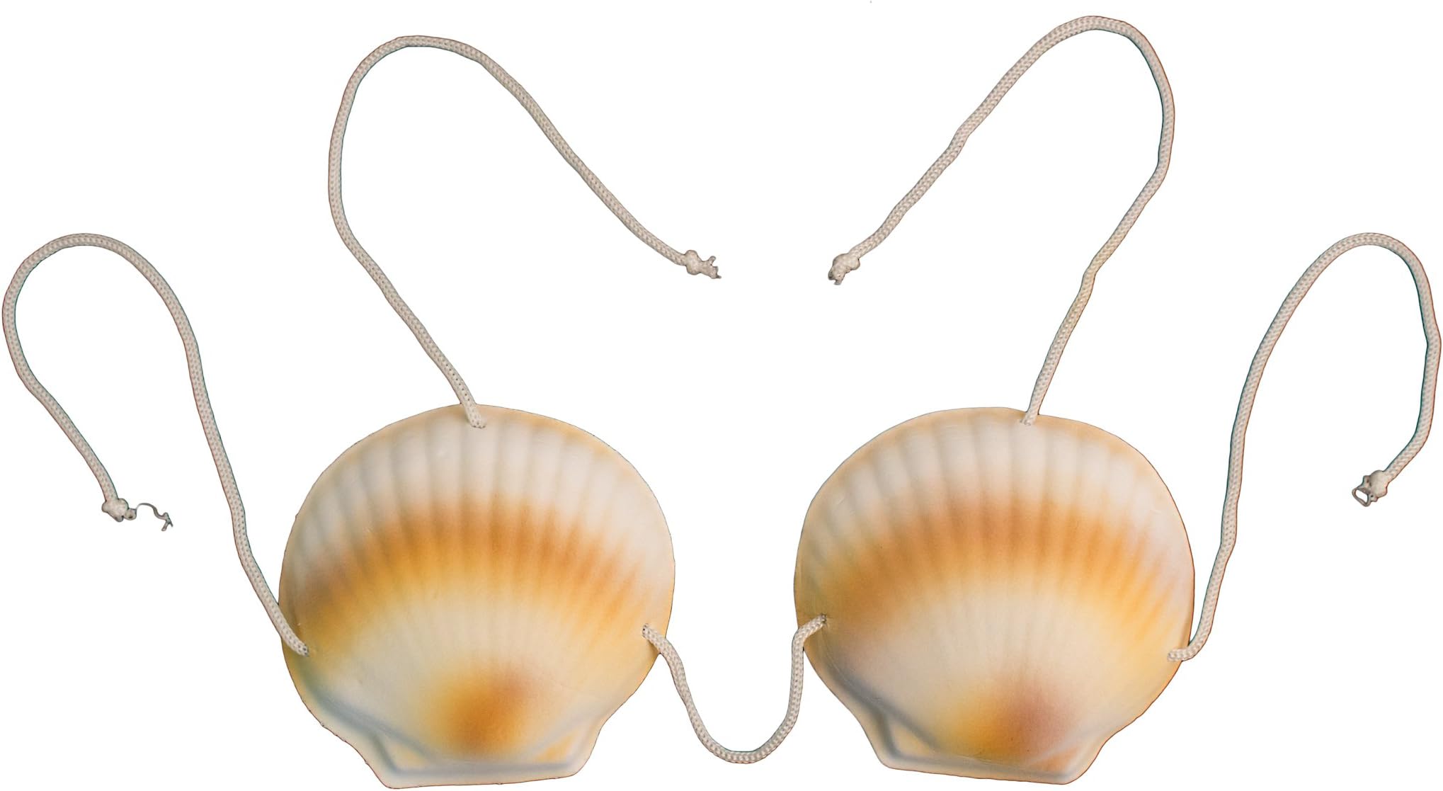U.S. Toy Child Seashell Bra One-Size White/Tan
