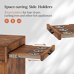 Wood Salon Trolley Cart with Wheels, Hair Cart