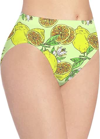 Amazon.com: PANK11 Women Lemon Fruits Bikini Underwear Briefs ...