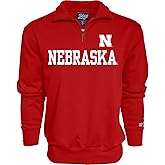 Blue 84 Men's Nebraska Cornhuskers Quarter Zip Sweatshirt Team Color, Team Color, Medium