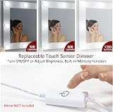 Star Vision 14-Bulb Vanity Lights Kit USB Plug-in UK Adaptor Touch Dimmer 6000K view 4