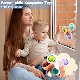Yumuwind Suction Cup Spinner Toy for Baby Bath Window 6 Pieces 1+ Years view 4