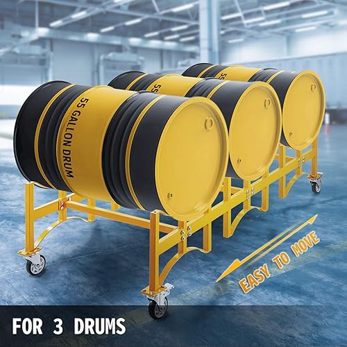 VEVOR Stackable Drum Rack 55 Gallons, Steel Drum Rack 30-Inch