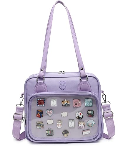 Amazon.com: Canvas Kawaii Ita Bag Crossbody Shoulder Bag  display picture 1