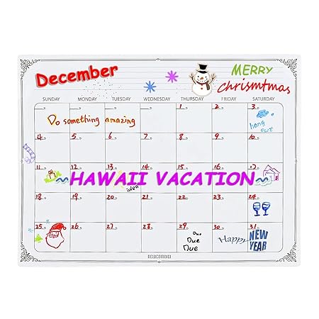 Newcomdigi Pizarra Magnética para Nevera con 3 Rotulador Pizarra ...