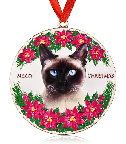 Amazon.com: 2025 Siamese Cat Christmas Ornament Keepsake,Siamese