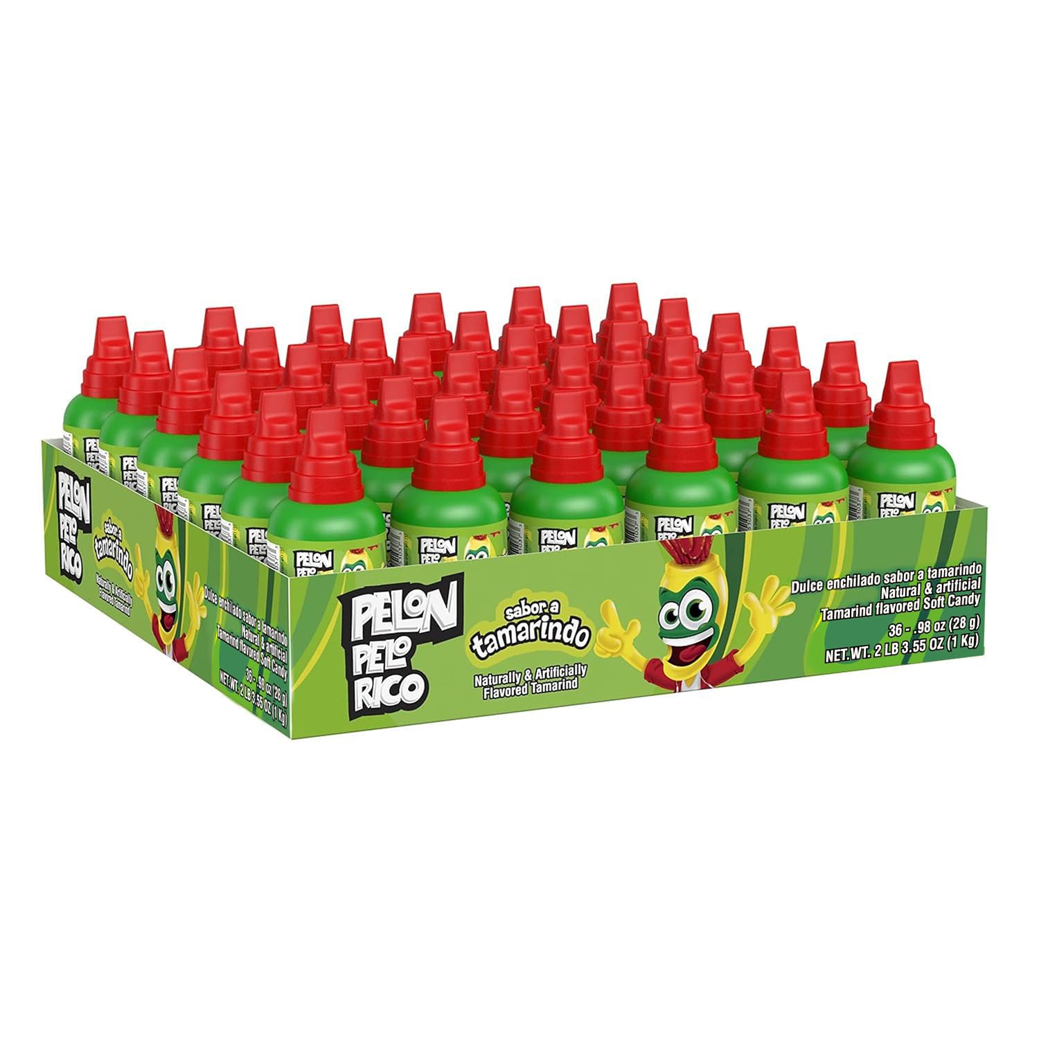 Pelon Pelo Rico Mexican Tamarind Candy, 1 oz, 36 1 Ounce (Pack of