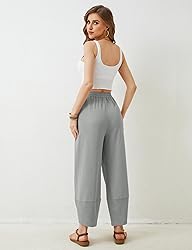 Xiaoxuemeng Womens Baggy Wide Leg Pants Casual