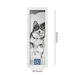 ArtToFrames 8x27 Inch White Picture Frame, This
