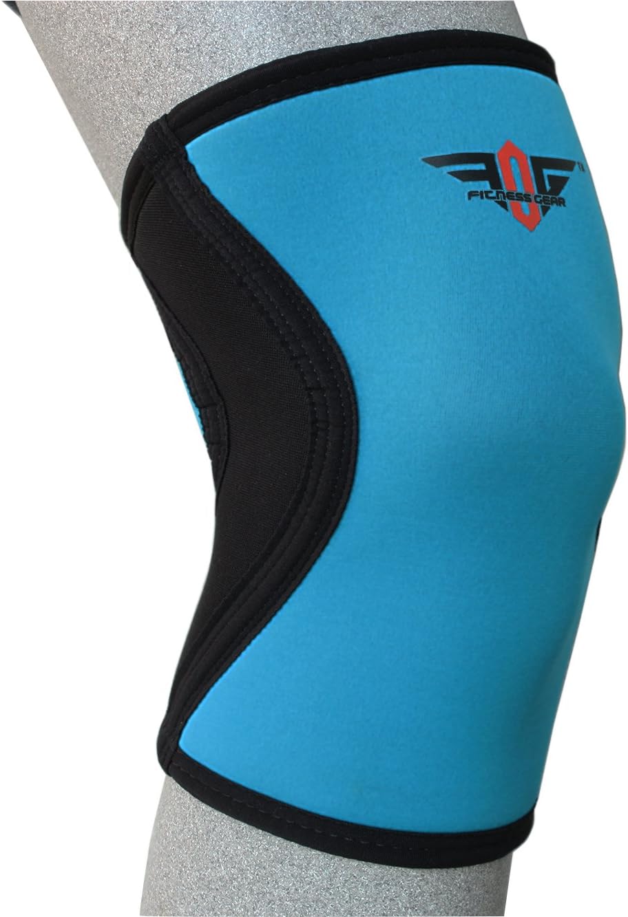 FOG Fitness Gear 5MM - Compression Knee Sleeve (Medium) For Gym, Crossfit, Weightlifting, Basketball, Volleyball, Running, Cycling, Sports, Outdoor Activities. Relieves From Knee Pains And Injuries.
