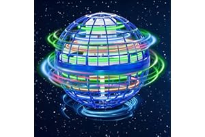 AOTTOM 2024 Flying Orb Ball Toy, Cosmic Globe Boomerang Hover Ball Galactic Fidget Spinner, Hand Drone Orbit, Cool Toys Gift for 6 7 8 9 10+ Year Old Boys Girls Teens Outdoor Toys(Blue)