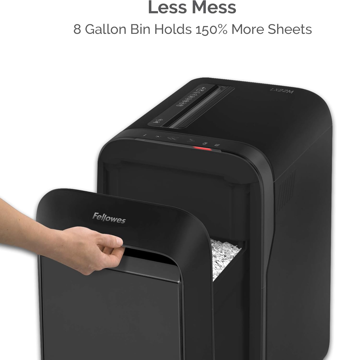 Fellowes LX22M Powershred Micro Cut 20 Sheet Paper Shredder (Black) (5263501) : Office Products