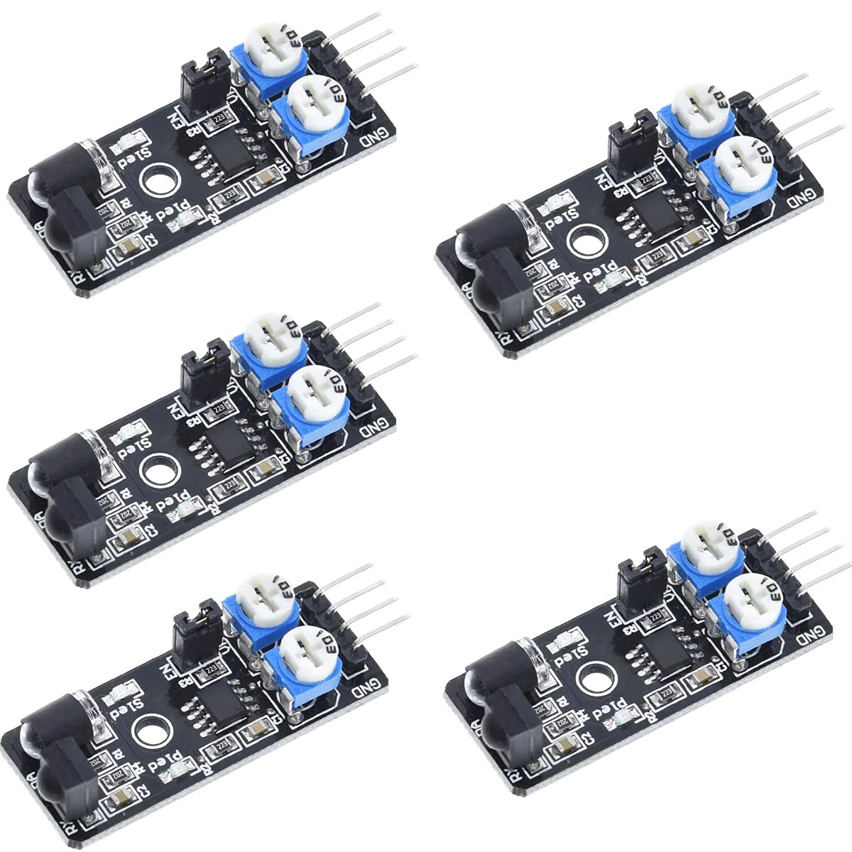 Youmile 5 Pcs KY-032 Infrared Obstacle Avoidance Sensor Module Infrared Sensor Smart Electronics Keyes 4pin IR for Arduino DIY Smart Car Robot