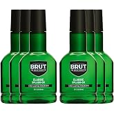 Brut Splash-On Original Fragrance Soothing After Shave, Skin Calming Care for Men, 3.5 oz - 6 Pack Value Set