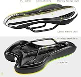 LERWAY Mountain Bike Saddle Gel Memory Foam Waterproof PU Leather view 3