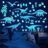 HSDSH Glow in The Dark Dinosaur Wall Decals Dinosaur Room Decor for Bedroom | Glowing Self-Adhesive Stickers for Ceiling Removable Wall Stickers Children's Room Stickers Boys and Girls Room Decoration