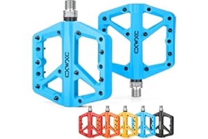 CXWXC Mountain Bike Pedals - Lightweight Nylon Fiber Bicycle Pedals - Platform Pedals for BMX Mountain Bike 9/16"