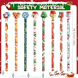 SULOLI 16PCS Kids Christmas Xmas Pencils Erasers Mini Notepads Set view 4