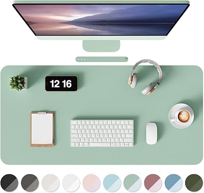 MOLMO Non-Slip Desk Mat Waterproof Desk Pad Large 90 x 43 cm Light Green
