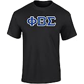 Fashion Greek Phi Beta Sigma Twill Letter Tee