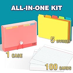 H4D 4x6 Index Card Case with 100 Heavyweight Ruled