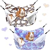 Boao 2 Pcs Guineas Pig Rat Hammock Guinea Pig Hamster Ferret Hanging Hammock Guinea Pigs Accessories for Easter Gift Small An