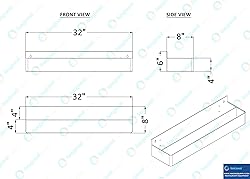 32 in. Abreast Double-Tier Stainless Steel Speed