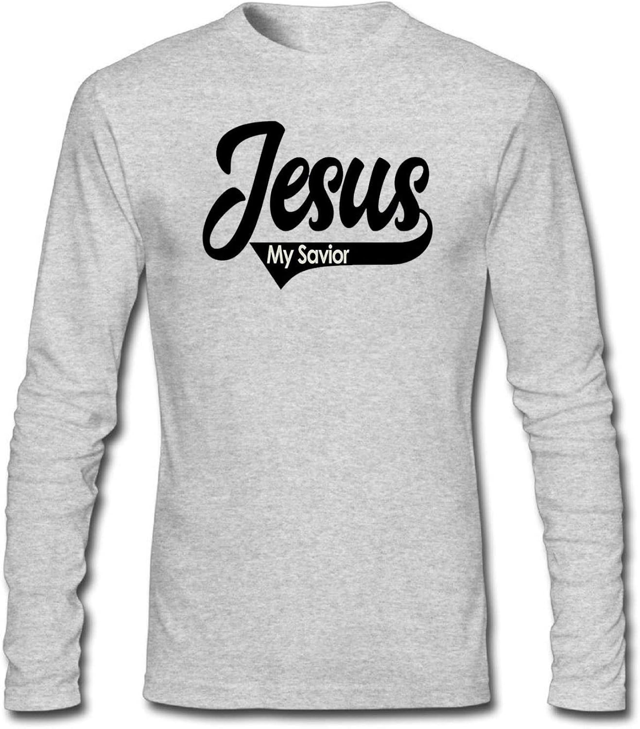 Men's Jesus My Savior Long Sleeve TShirt Amazon.co.uk Clothing