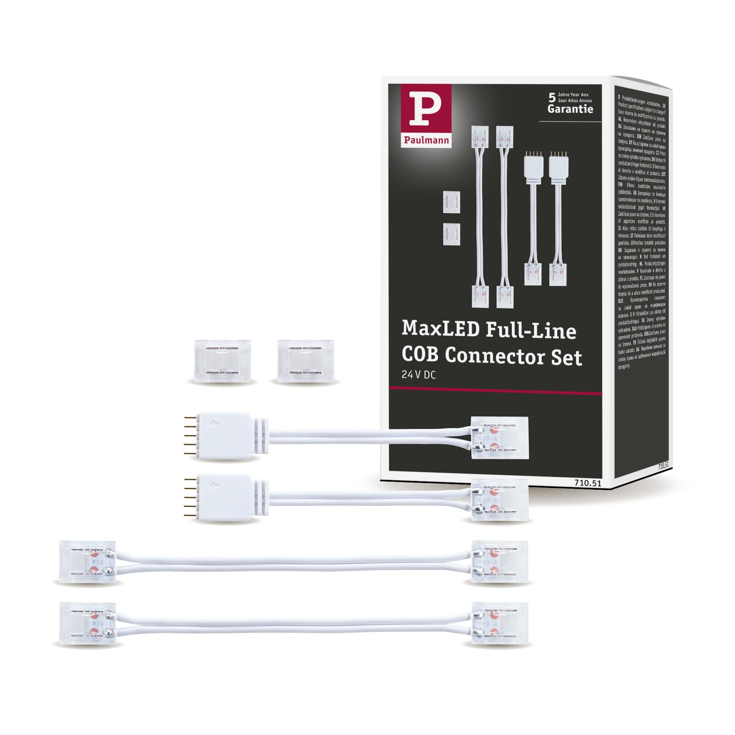 Paulmann MaxLED 71051 Accessory Connector Set Full-Line COB White Plastic — image 1
