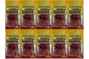 BNDLDEALZ Jamaican Pepper Shrimps – Custom Bundle Featuring Home Choice – 10 Packs (12g Each) – Dried Seasoned Shrimp Snack |