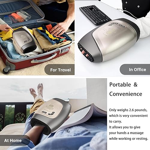 Electric Hand Massager Cordless Hand Massager with Heat and