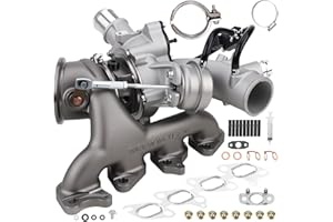 BOPOWO 55565353 Turbo Turbocharger and Complete Installation Kits Compatible with 2011-2015 Chevy Chevrolet Cruze, 2012-2020 Sonic, 2013-2021 Trax, 2013-2021 Buick Encore 1.4L