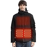 CHANGEOWN Heated Jackets for Women & Men with Battery, 15 Heating Zones, Dual Control Heating Coat for Winter Outdoor