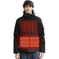Amazon.com: DEWBU Heated Jacket for Men with 12V Battery Pack