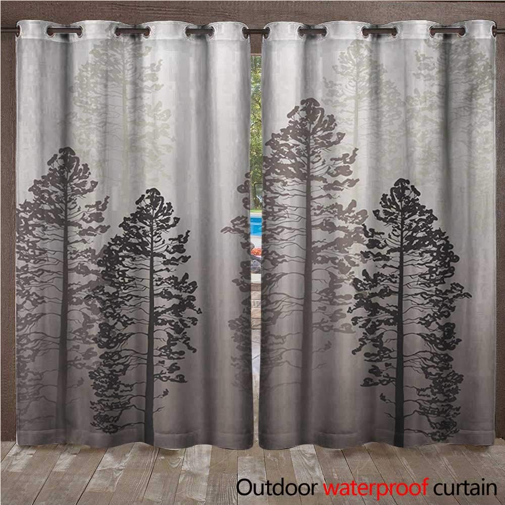 Amazon Com Country Porch Curtains Pine Trees In The Forest On