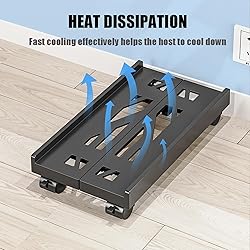 BYMECOST Adjustable Computer Tower Stand, PC Stand