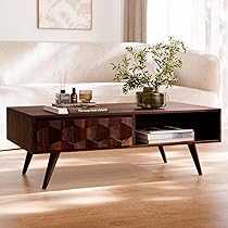 Bme Georgina Solid Wood Coffee Tables for Living Room, Coffee