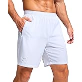 G Gradual Men's Athletic Running Shorts with Zipper Pockets Quick Dry 7"/ 5"/ 9" Workout Gym Shorts for Basketball Hiking