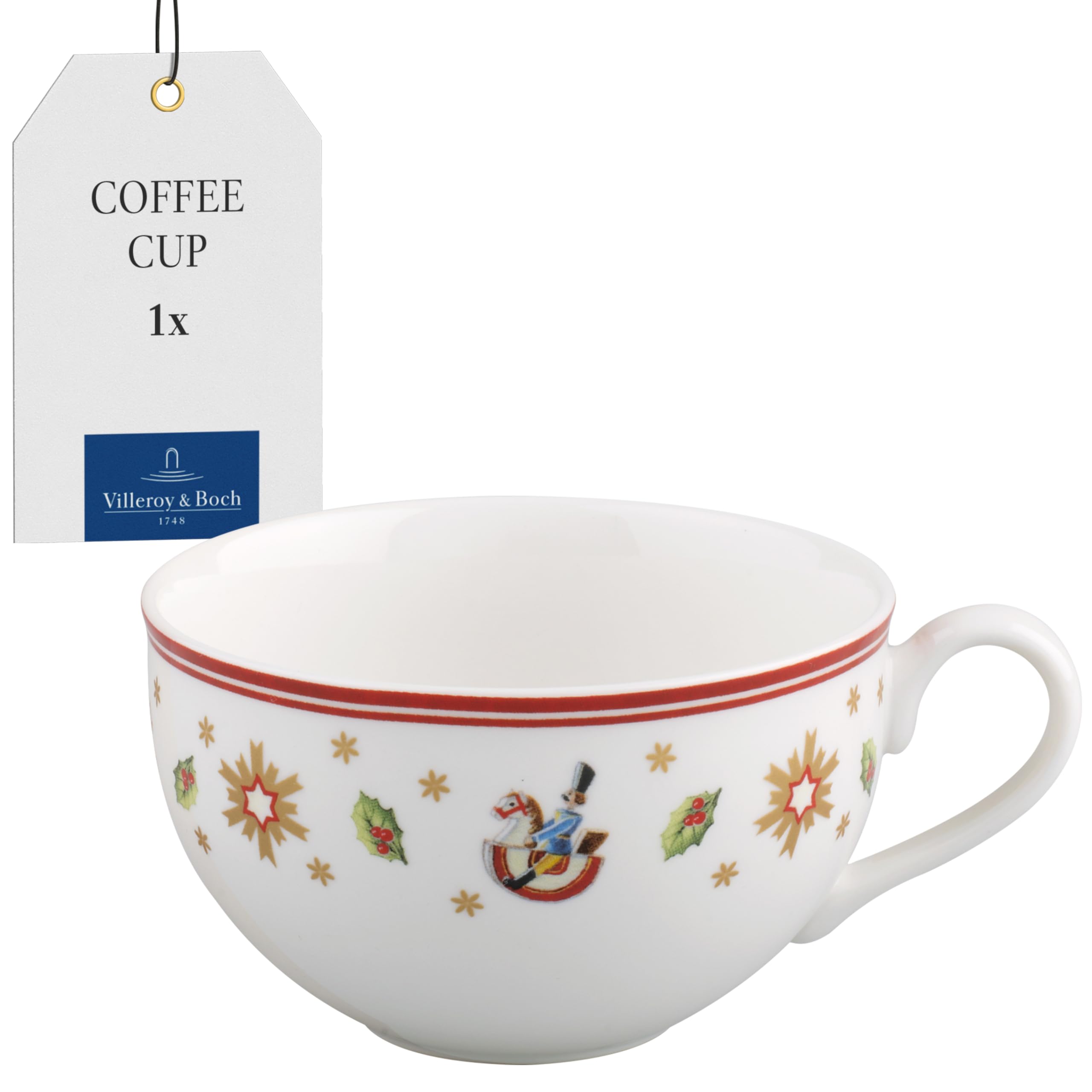 Villeroy & Boch 0.20 Litre Toy's Delight Coffee/Tea Cup, Hard Porcelain, White/Colourful
