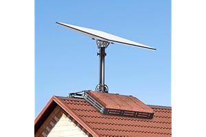 BURBIFRO Starlink Gen 3 Roof Ridgeline Mount, Adjustable Tilt 160 Degree and Square Shelf Width, Starlink Internet Kit Satellite Mounting Kit, Compatible with Starlink Standard Gen3(V3) Dish