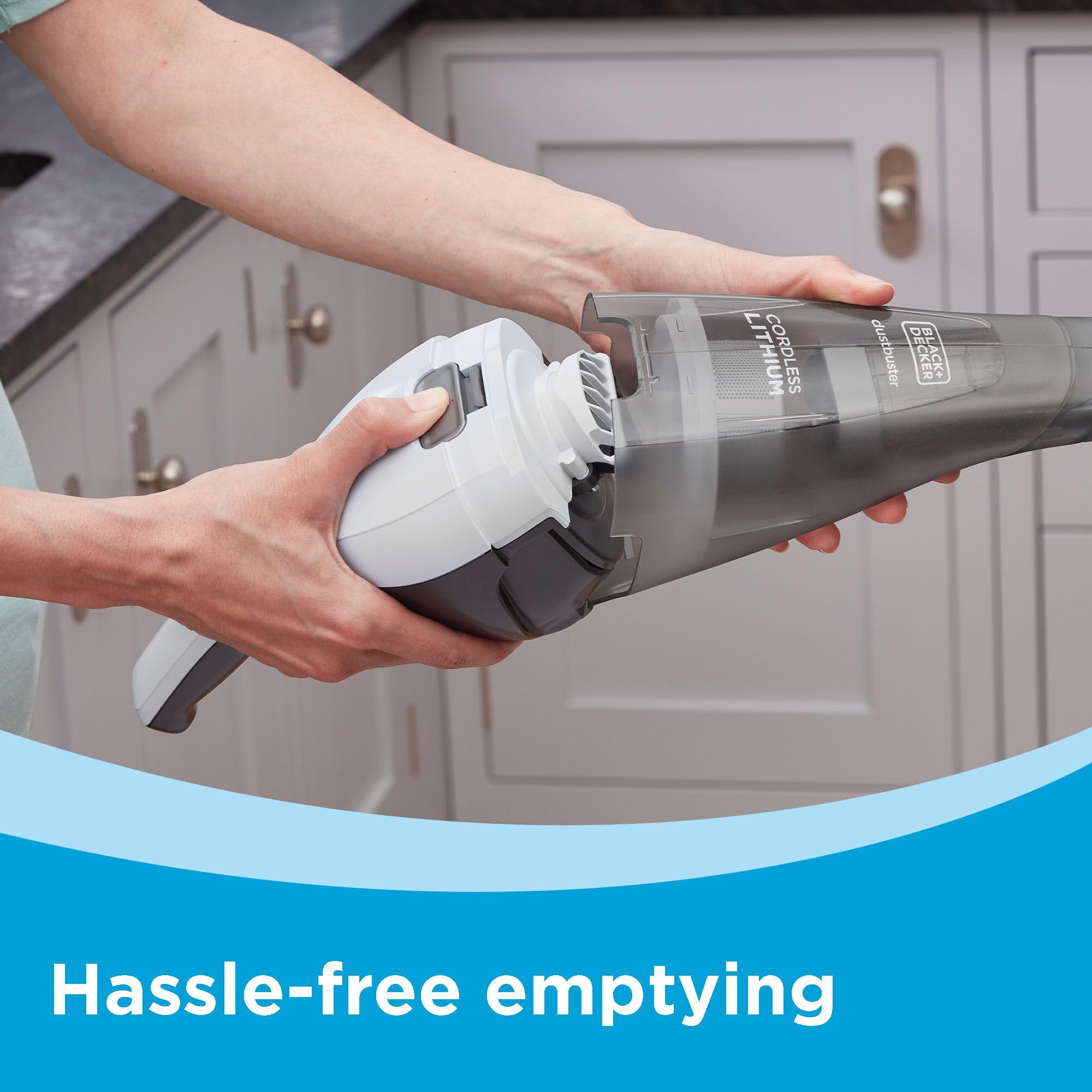 BLACK+DECKER dustbuster QuickClean Cordless Handheld Vacuum, Car Vacuum Portable (HNVC215B10)